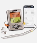 Deiss Wireless Meat Thermometer Dual Probe Bluetooth Bbq Grill Oven Timerapp New. Fixed Price $34.99.