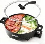 6l Electric Hot Pot With S-shape Dual-divider, Smart Temperature Black. Fixed Price $70.85.