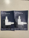 Hampton Bay Linear Track Right Angle Coupler White Black 2400w Lot Of 2. Fixed Price $15.99.