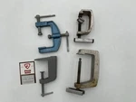 Lot Of Four C Clamps Aluminum Steel Chadwick Luxo. Fixed Price $13.00.