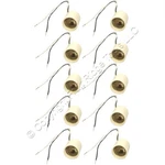 10 Leviton Unglazed Porcelain Light Socket Lamp Holders Medium 660w 70035-10. Fixed Price $59.37.