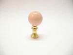 Lamp Finial Flesh Pink Ceramic Ball Sphere Glossy Glaze 25 Mm 7t. Fixed Price $9.50.