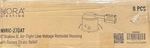 Nora Nhric-17qat Pack Of 6 Medium (e26) Remodel Housing For 6" Trims. Fixed Price $109.99.