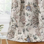 H.versailtex Floral Blackout Curtains 2 Panel Set,84 Inch Thermal Grommet Drapes. Fixed Price $33.36.