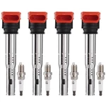 Ignition Coil Packs Uf529 & Spark Plugs Set Of 4,compatible With Audi Volkswa.... Fixed Price $102.41.