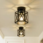 Oteedo 2 Pack Modern Semi Flush Mount Ceiling Light,hexagon. Fixed Price $80.44.