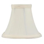 Livex Lighting Chandelier Shade Off White Silk Bell Clip In - S102. Fixed Price $34.99.