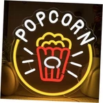 Symone Popcorn Neon Sign, Usb Powered Dimmable Led Light Home Yellow+white. Fixed Price $48.64.