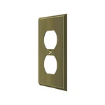 Deltana Swp4752u5 Switch Plate Cover 2 Receptacle Antique Brass. Fixed Price $16.58.