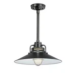 Millennium Lighting Rrrs18-sb R Series 1-light Pendant In Satin Black. Fixed Price $249.90.