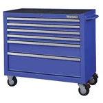 Westward 32h854 Rolling Tool Cabinet, 6-drawers, Powder Coated Blue,. Fixed Price $1216.99.