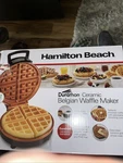 New Hamilton Beach Belgian Waffles Maker Easy To Use & Clean Compact Storage. Fixed Price $25.00.