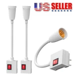 Flexible E27 Light Bulb Holder Extension Socket Adapter Plug In On/off Switch Us. Fixed Price $7.45.