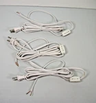 Lamp Cord With Rotary Switch, Polarized Plug, Stripped Ends Lot Of 3. Fixed Price $14.00.