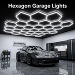 Led Hexagon Garage Lights App Remote Honeycomb Ceiling Light Kit. Fixed Price $210.50.