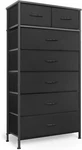 Mifuro Tall Dresser 7 Drawers Fabric Bins Black. Fixed Price $181.99.