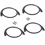 Hualand 4pcs Black 0.5m 1.64ft 4 Color Rgb Extension Cable 1.64 Feet,. Fixed Price $12.26.