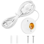15 Ft Light Bulb Base With Cord E26/e27 Socket On/off White. Fixed Price $18.99.