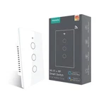 Moesgo Wifi Smart Wall Light 3 Gang White(neutral Wire Required), White. Fixed Price $39.47.