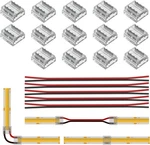 Cob Connector Kit Transparent Wires For Led Strip Corner. Fixed Price $14.01.