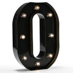 Oycbuzo Light Up Black Alphabet Marquee 5.91x1.77x8.66 Inches, O. Fixed Price $15.86.