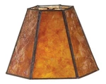 B&p Lamp Supply Mica Panel, Mini Hexagon Shade, 3"(t) X 6"(b) 4.25"(h). Fixed Price $77.04.