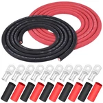 Igreely 1/0 Awg Gauge Wire 10 Ft Black + Red Battery Welding Pure Coppe.... Fixed Price $156.63.
