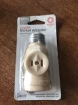 Jasco Ge 54180 2-outlet Socket Adapter W/ Pull Chain New In Packaging. Fixed Price $7.95.