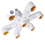 8t8 E26/e27 7 In 1 Light Bulb Socket Splitter Adapter, Standard Led White. Fixed Price $23.39.