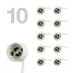 10 Pcs - Wire Connection Socket Holder For Gu10 Led Light Or Halogen Bulb. Fixed Price $8.99.