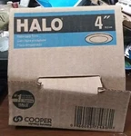 Cooper Lighting Solutions, Halo 4" Inch, White, Recessed Trim, 4003sc. Fixed Price $9.56.