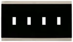 Franklin Brass - Basic Stripe Quad Toggle Switch Wall Plate. Fixed Price $28.03.