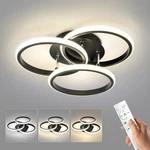 15.7in Dimmable Led Modern Flush Mount Ceiling Light Fixture W/ Remote Control. Fixed Price $90.21.
