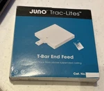 Juno Lighting Group R36bl T-bar End Feed, Black. Fixed Price $6.00.