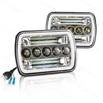 Pair H6054 5x7 7x6 Led Headlights Sealed High/low Beam Compatible With Chevy .... Fixed Price $138.48.