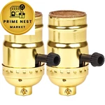 Venforze 3-way Lamp Socket Replacement,e26 Base Ul Listed, Turn Knob For.... Fixed Price $10.50.