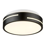 Autelo Black Ceiling Light 12" Flush Mount Frosted Glass Matte 2-light Mod. Fixed Price $93.62.