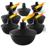 Zspeng 8-pack 23.5oz Citronella Metal Table Top Torches Outdoor Refillable Flame. Fixed Price $61.48.