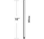 Minka-aire 18 Inch Ceiling Fan Downrod - White Dr518-44. Fixed Price $40.40.