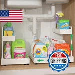 Realinn Expandable Under Sink Organizers And Storage, 2 Tier Cabinet Organ. Fixed Price $74.58.