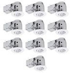 Globe Electric 90953 Pack Of (10) - 3" Gu10 Open Recessed Trim White. Fixed Price $199.99.