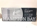 Hampton Bay Caprice 52 In. Led Indoor Matte White Ceiling Fan + Remote Sealed. Fixed Price $74.95.