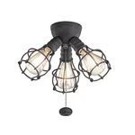 Kichler 380041dbk - Industrial Accessory Led Fan 3 Light Kit Distressed Black. Fixed Price $99.02.