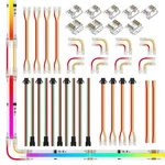 Cob 10mm 3pin Led Connectors Kit, L-shaped Connector, Dual-end With Wire, Str.... Fixed Price $23.84.