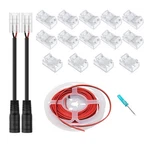 2 Pin 8mm Cob Led Strip Light Connectors Kit To Wire Quick Connection. Fixed Price $14.44.