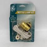 Bottle Lamp Kit White / Gold Ge 250vac/250w Max 8 Ft Cord New. Fixed Price $15.99.