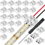 Flutesan 25 Pack Solderless Led Tape Light Connector 2 Pin Terminal Block Screw. Fixed Price $28.26.