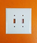 Taymac Wjw-tt Metal Jumbo Double Toggle Wall Plate - White. Fixed Price $6.89.