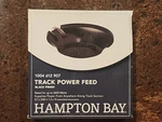 Hampton Bay 2400-watt Linear Track Floating Power Feed In Black. Fixed Price $12.99.