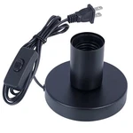 Small Polished Metal Desktop Light Socket Base, Vintage E26/e27 Edison Screw. Fixed Price $23.05.